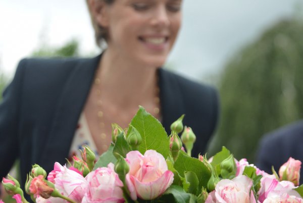 Le baptême de la rose Julie Andrieu, la Roseraie de Provins, juin 2016